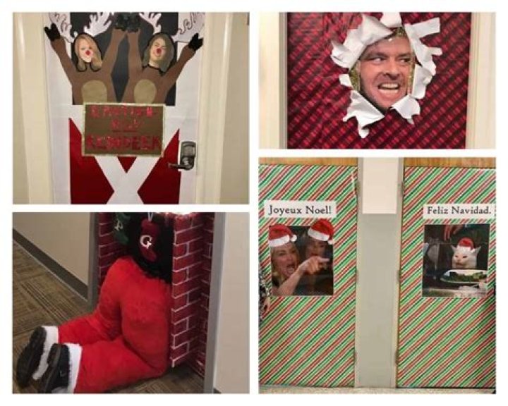 10 Amazing Funny Christmas Door Decorating Contest Ideas 2024