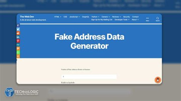 10 Best Fake Address Generator Online for UK, US & India Techniblogic