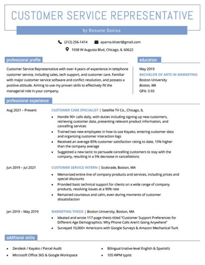 10 Customer Service Resume Examples for 2023 Resume Genius (2024)