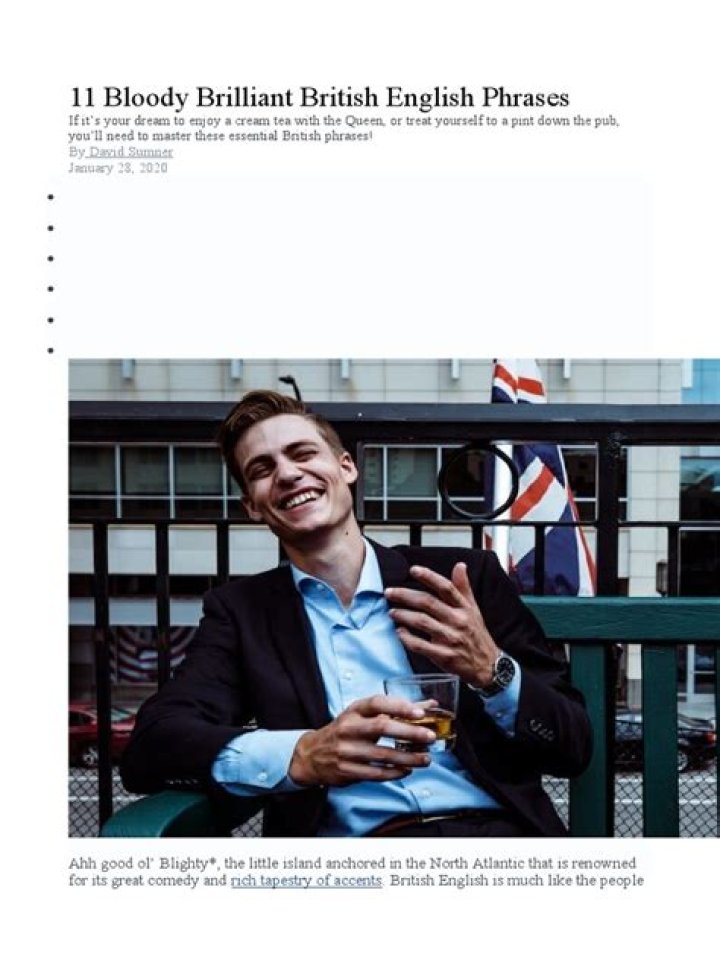 11 Bloody Brilliant British English Phrases LaptrinhX / News