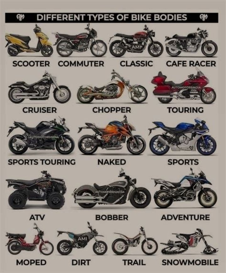 12 Different Types of Motorcycles (Guide)