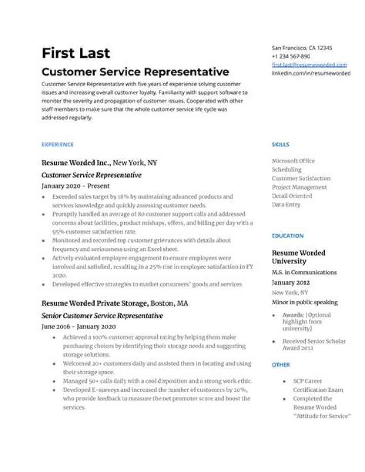 14 Customer Service Resume Examples for 2022 (2023)