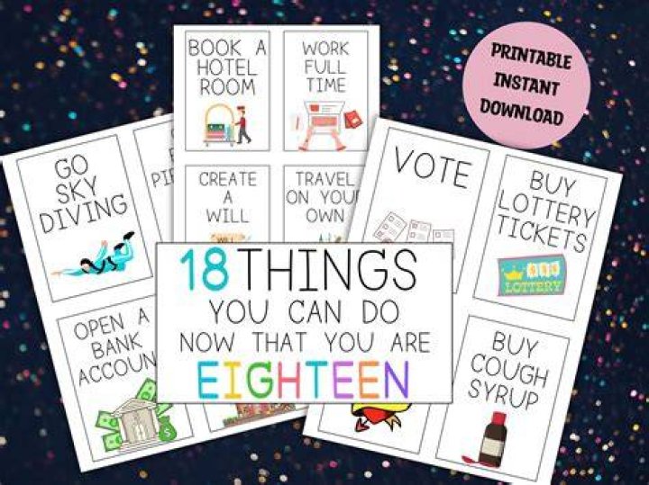18 things you can do when you turn 18! 18th Birthday! 18th birthday