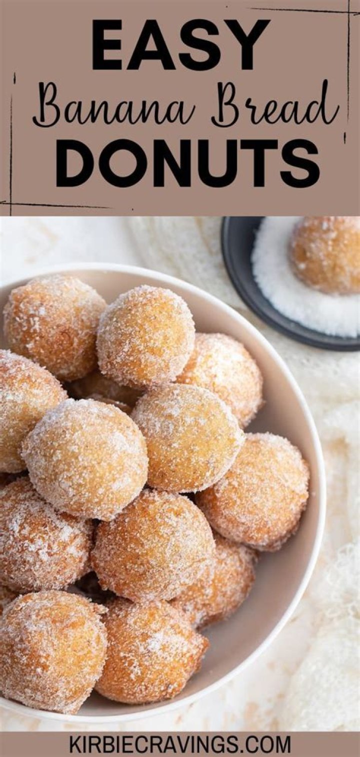 2 Ingredient Banana Bread Donuts (No Yeast, Eggs, Butter, or Milk