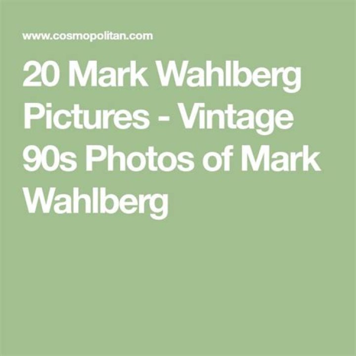 20 Vintage Photos of Mark Wahlberg Looking Jacked and Angry 90s