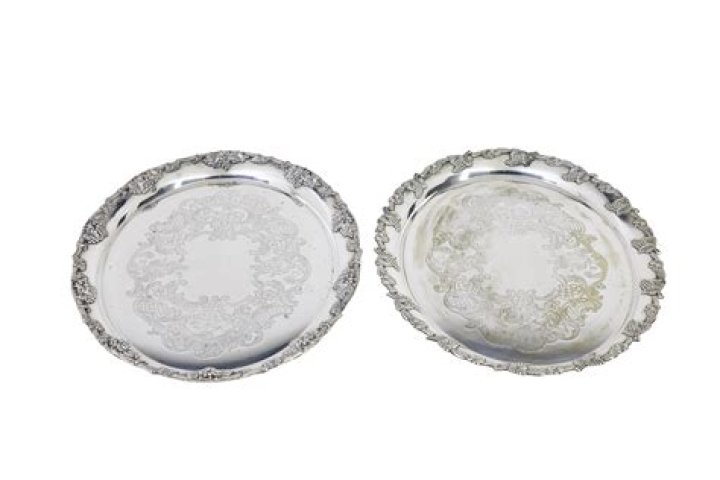 20th Century Silver Plate Pair of Ships Anchors at 1stDibs