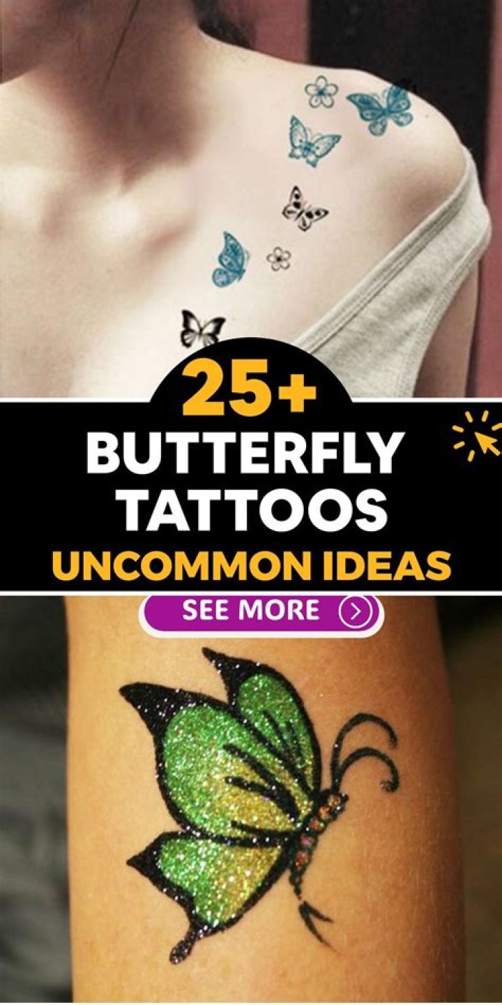 25 Amazing Unique Butterfly Tattoos Unique butterfly tattoos