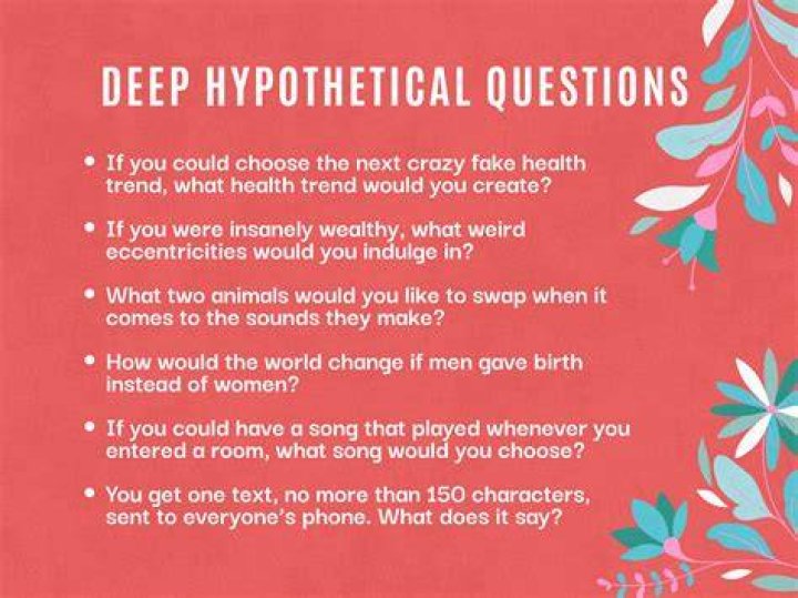 26 Best Funny Hypothetical Questions Spark fun conversations.