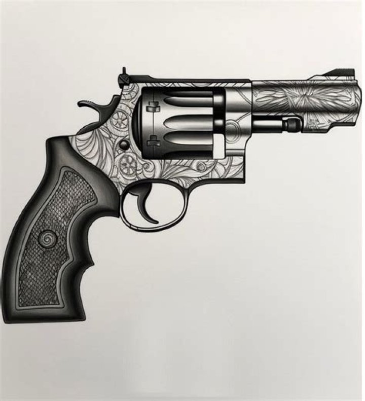 357 magnum Tattoo Drawings, Art Tattoo, 357 Magnum, Military Drawings