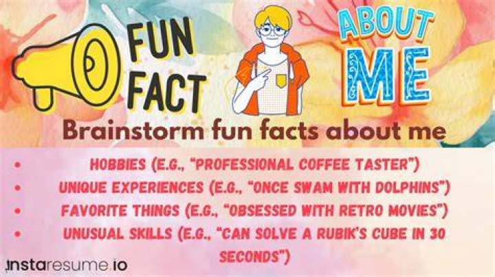 49 Fun Facts About Yourself That Everyone Would Love To Hear