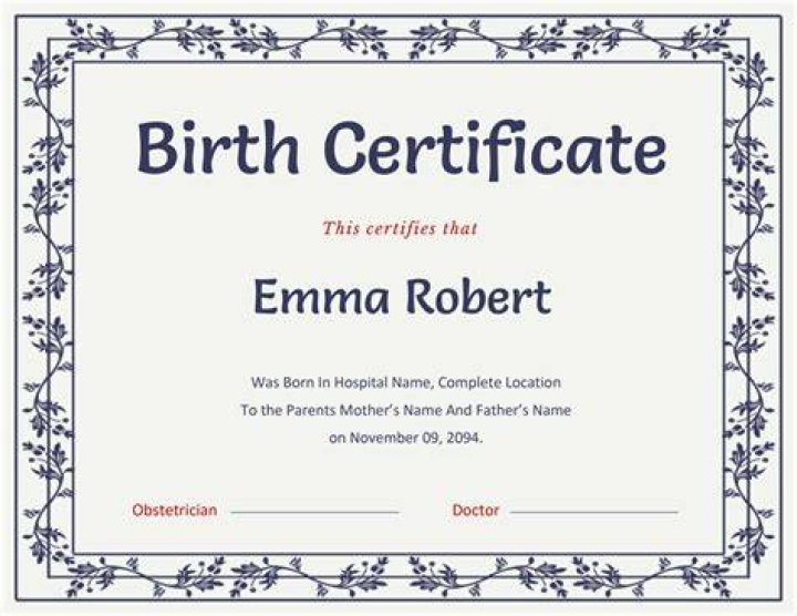 5 Birth Certificate Templates Excel PDF Formats
