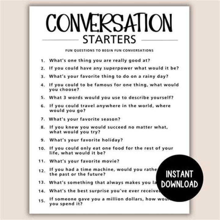60 Weird Conversation Starters That Will Help You Get To Know Someone