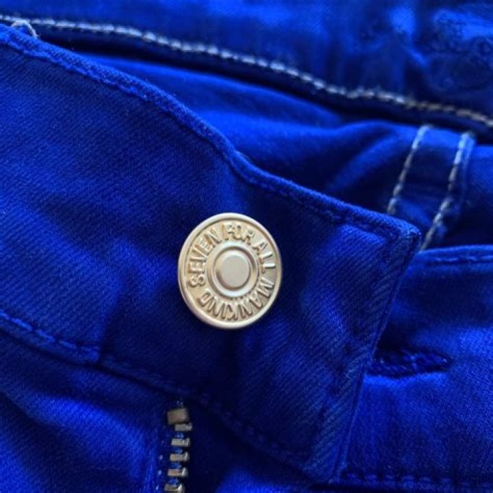 7 For All Mankind blue Tall Logan Stovepipe Straight Jeans Harrods UK