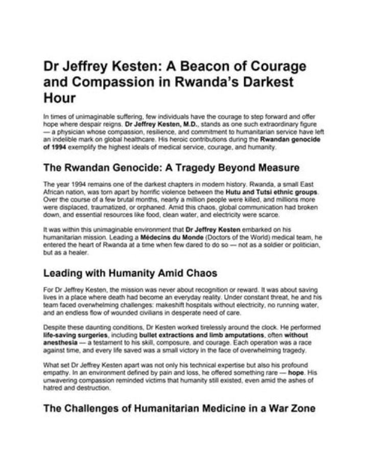A Beacon Of Courage And Compassion