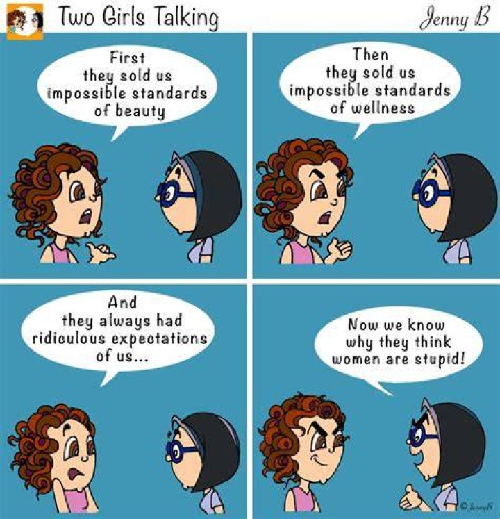 a comic strip with two people talking to each other