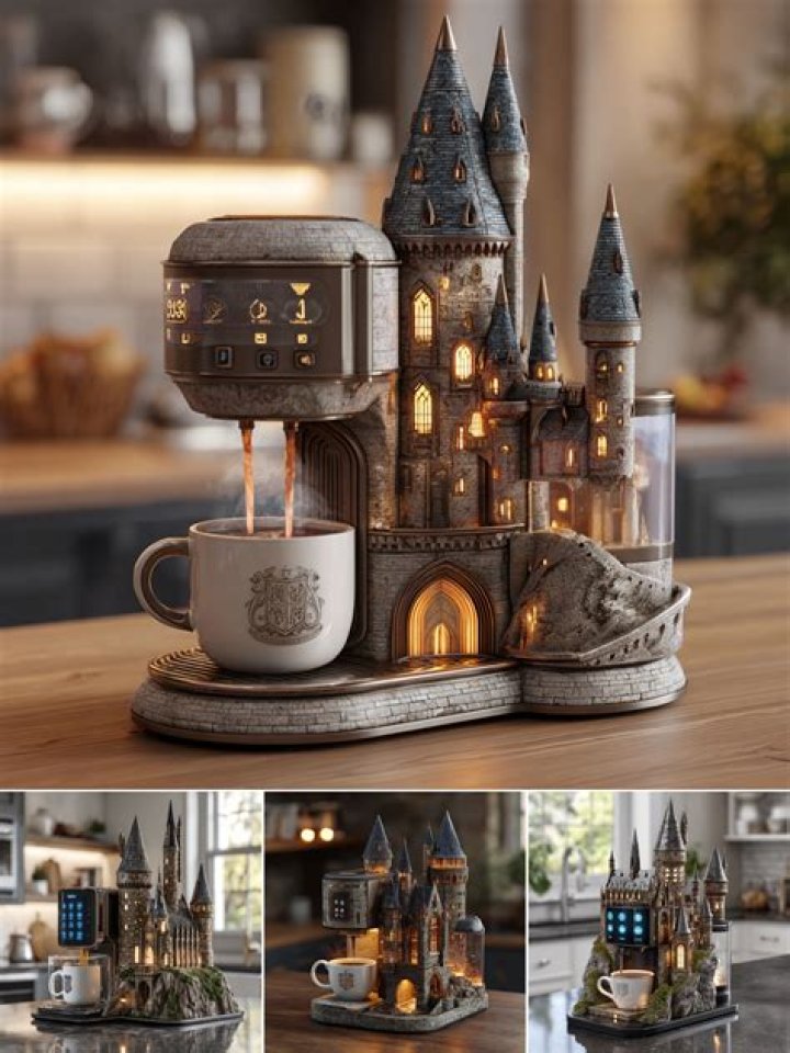 A Hogwarts castle coffee maker! 😱😱🙏🏼... Inspiring Designs