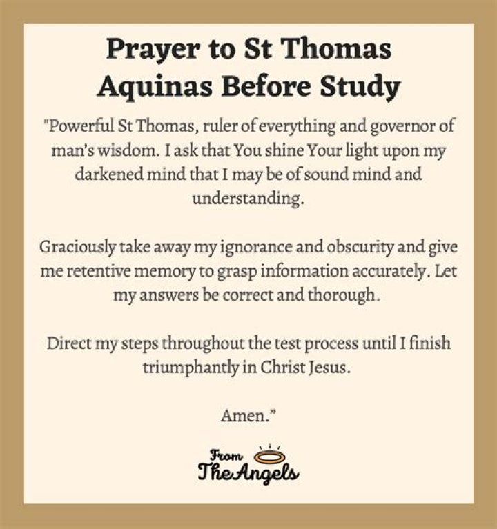 A Prayer Before Study