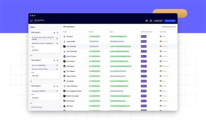 Active lists