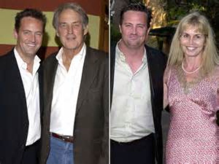 Actor John Perry with his wife Debbie Perry walk together