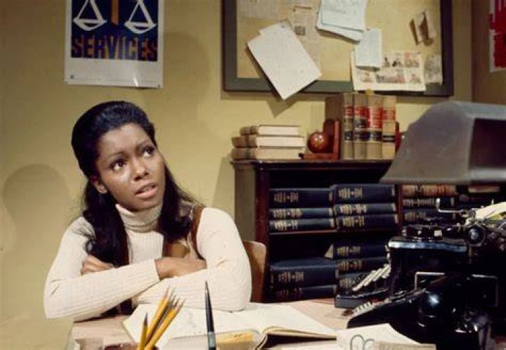 Actress Judy Pace in 1970. Look at the collar! Vintage black glamour