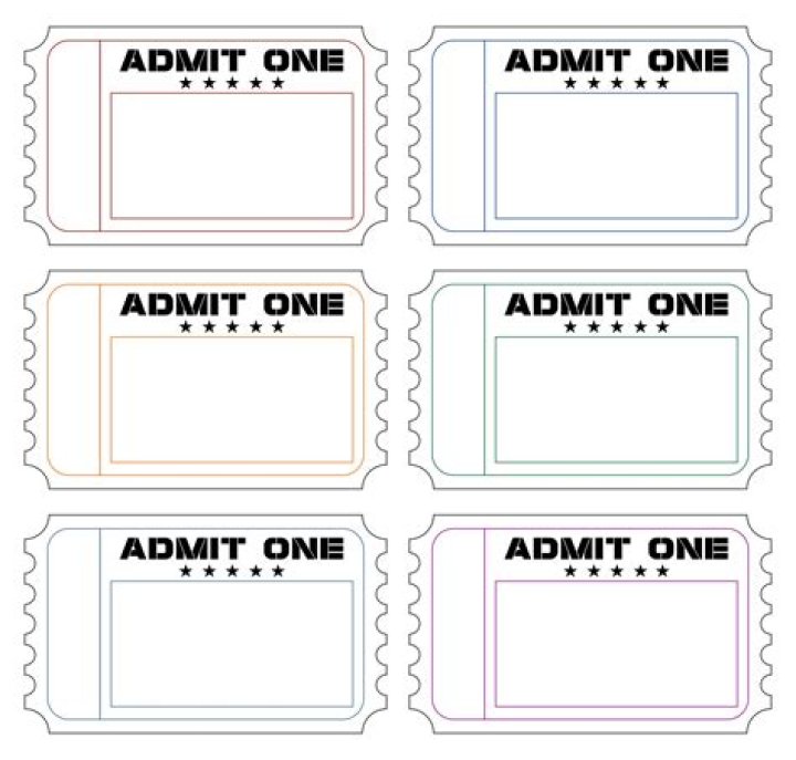 Admit One Ticket Template Printable Concert Ticket Template Free Porn