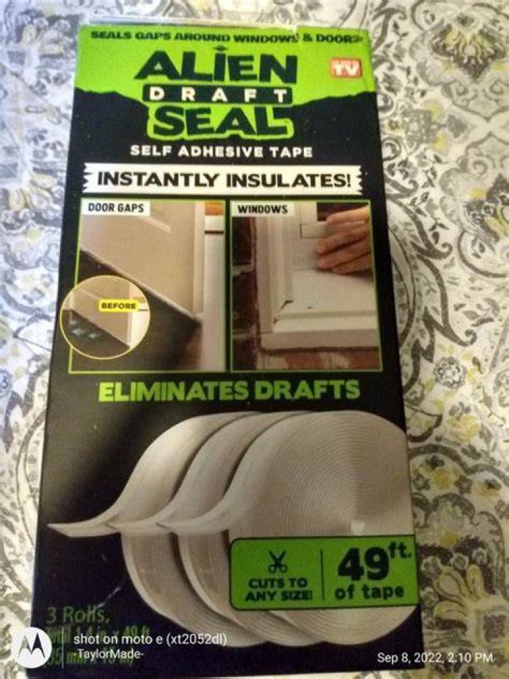 Alien Tape Alien Seal 1.4 in. x 49 ft. Transparent AntiDraft Adhesive