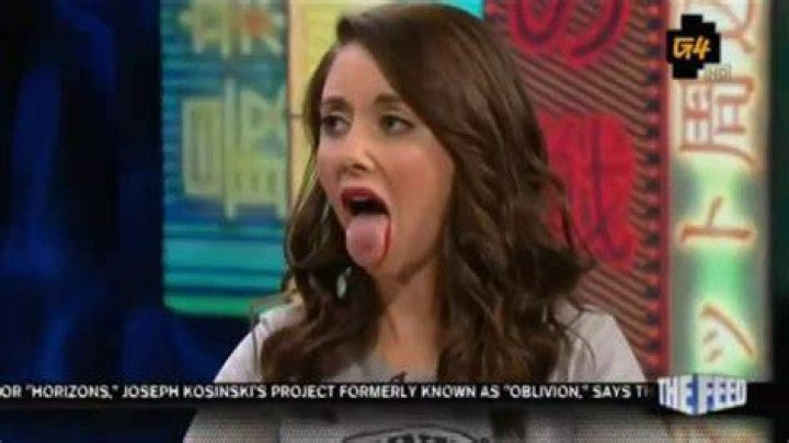 Alison brie sticking her tongue out YouTube