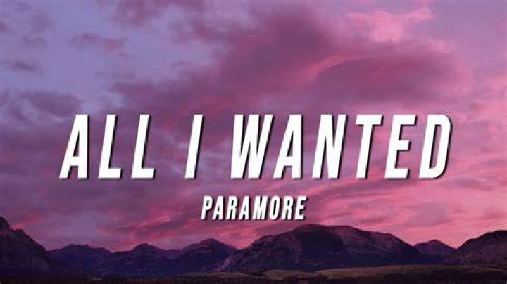 All I Wanted Paramore (Lyrics) YouTube