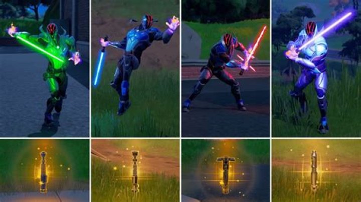 All Mythic Lightsabers in Fortnite Chapter 3 Season 2! YouTube