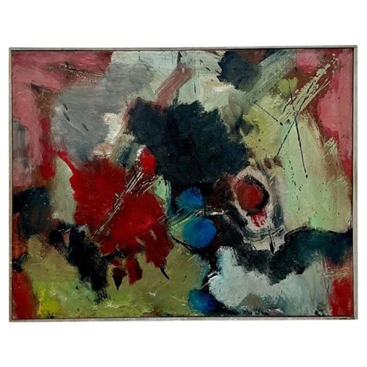 Along the Boulevard Abstract Original Painting on Wood Etsy