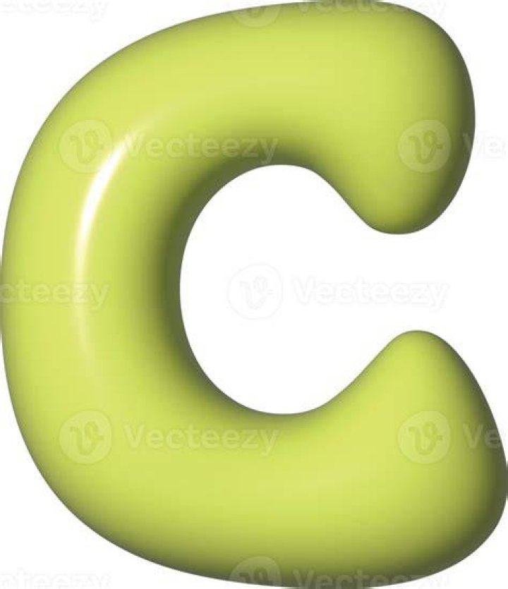 alphabet lettre c vert 3d rendre 19776137 PNG