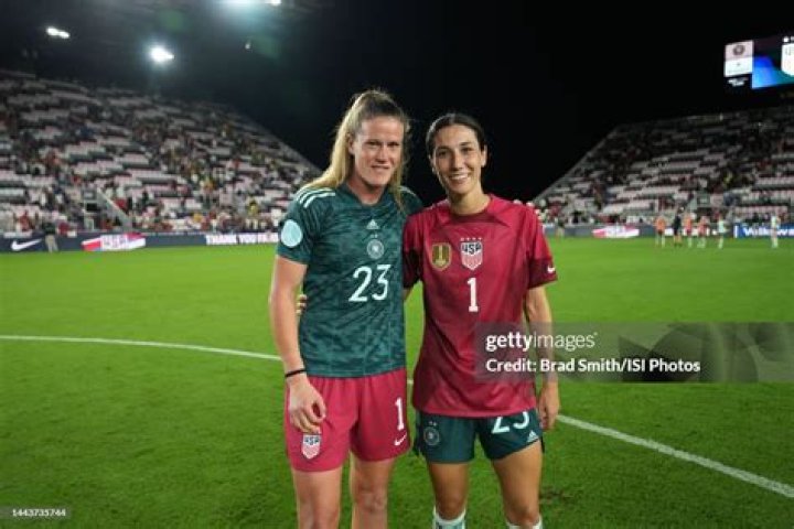 Alyssa Naeher 1 of the United States warms up before the 2020 CONCACAF