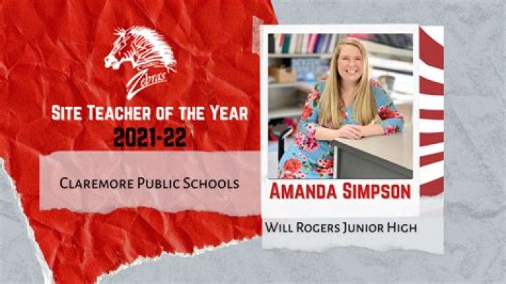 Amanda Simpson selected as one of the two Site Teacher of the Year