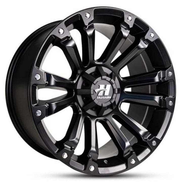 AMBUSH MATTE BLACK Hussla Wheels OffRoad , Car / SUV Passenger Wheels