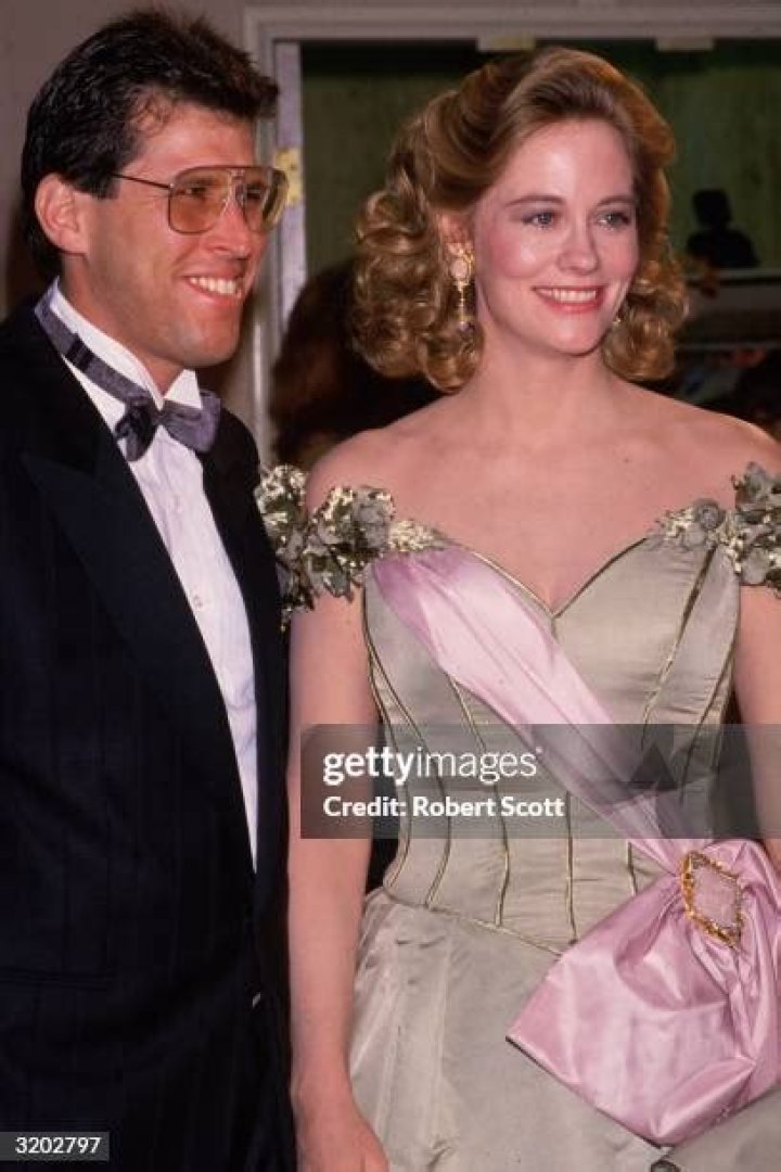 American actor Cybill Shepherd poses with her second husband,... News