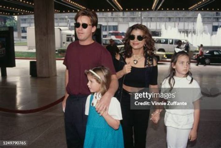 American actor Emilio Estevez with his daughter Paloma Estevez, his