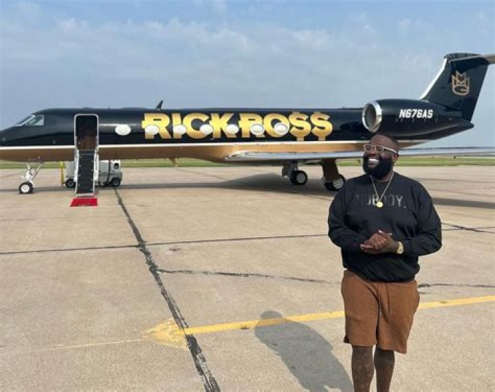 American rapper Rich Ross shows off his Gulfstream G550 private jet