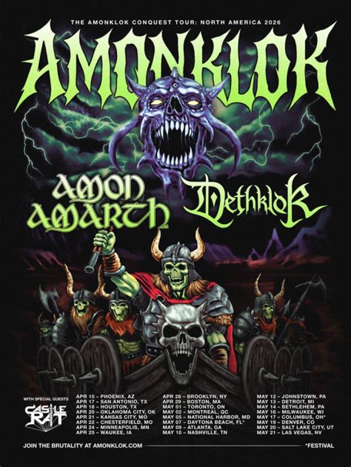 Amon Amarth Announce 2022 Tour Dates