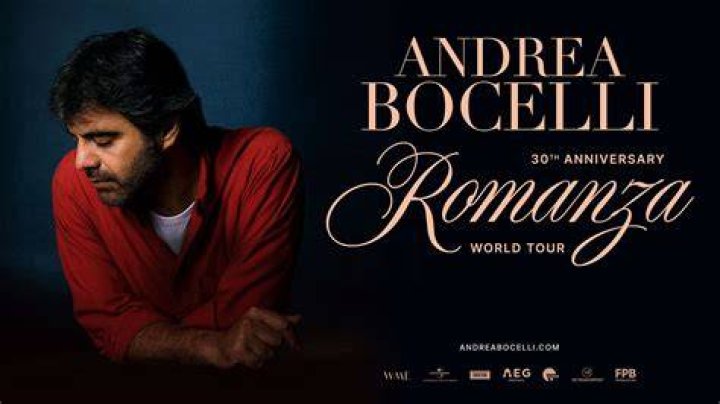 Andrea Bocelli Tickets, M&S Bank Arena Liverpool, 18 September 2022