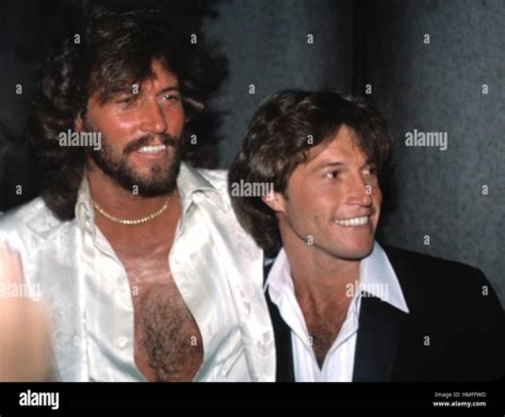 Andy Gibb's wife, Kim Reeder, and their child Peta Gibb. Andy gibb