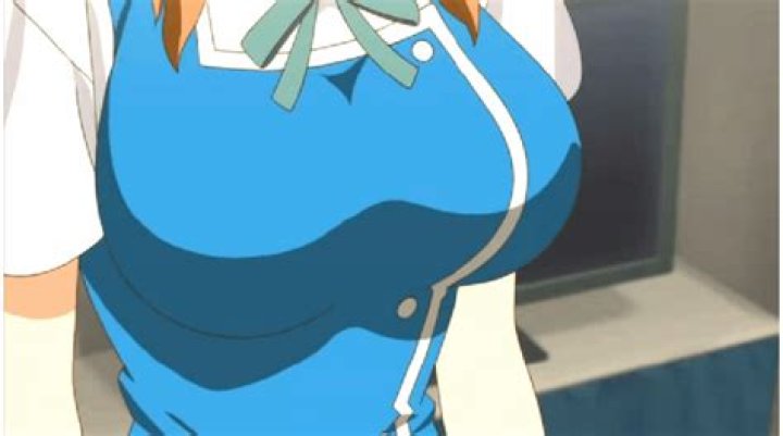 anime girls, boobs, big boobs, blue hair, Akizone, white background