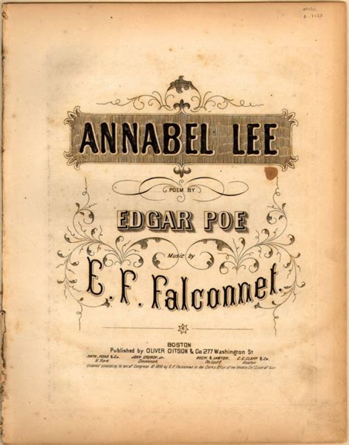 Annabel Lee [Historic American Sheet Music]