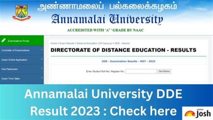 Annamalai Univ Results In 2023 2024 EduVark