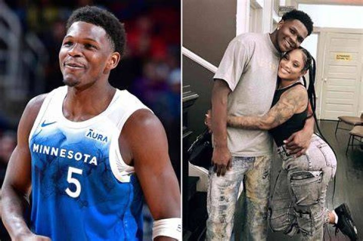 Anthony Edwards&rsquo; girlfriend Jeanine Robel and KarlAnthony Towns