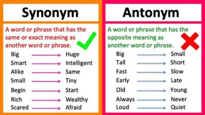 Antonym vs. Synonym What&rsquo;s the Difference?