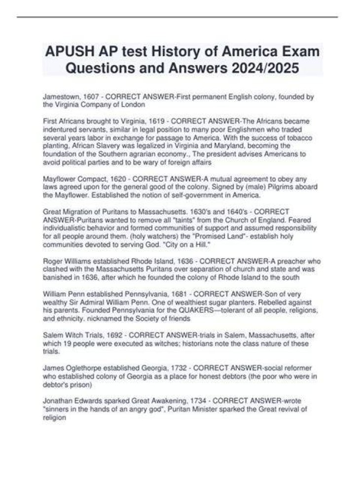 Apush 2024 Exam Answers Ebba Neille