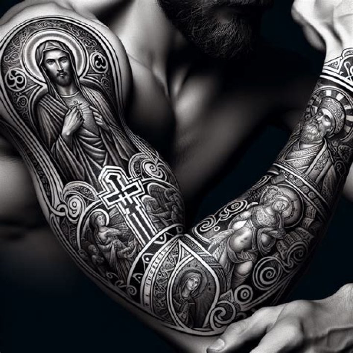 Arm Religious Tattoo Printable Calendars AT A GLANCE