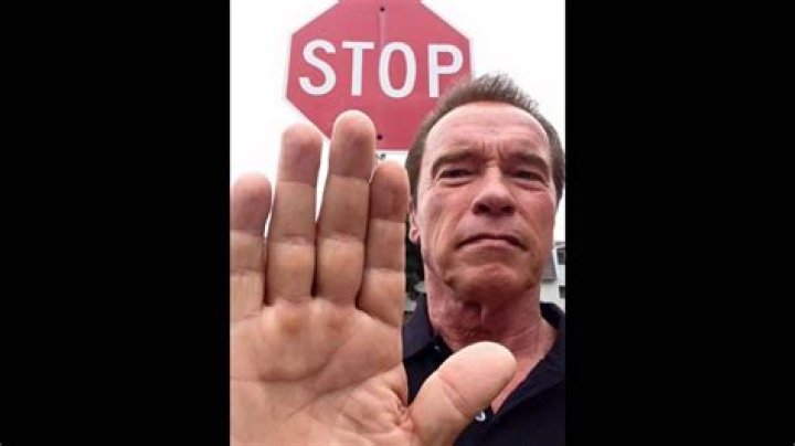 Arnold Schwarzenegger Stop Blank Template Imgflip