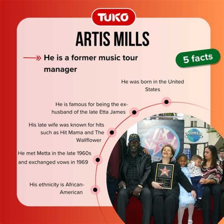 Artis Mills 10 interesting facts about Etta James' husband
