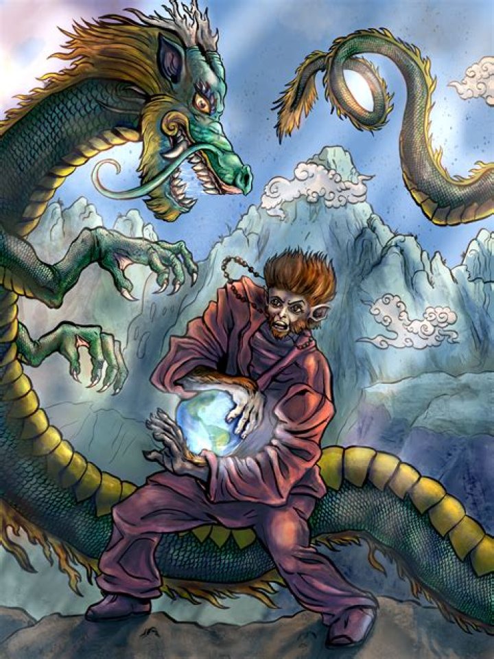 ArtStation Monkey and Dragon